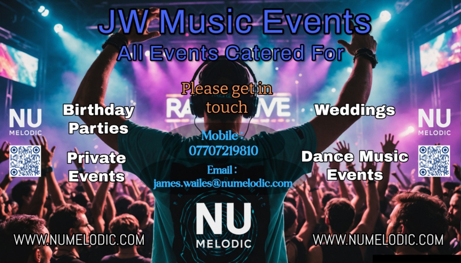 JW Music Events Flyer